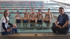 Highland Hornets Boys Varsity Swimming Winter 21-22 team photo.