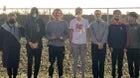 Las Cruces Bulldawgs Boys Varsity Swimming Winter 21-22 team photo.