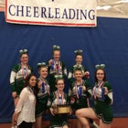 Canaseraga Indians Co-ed Varsity Cheer Fall 17-18 team photo.