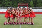 Mountain Pine Red Devils Co-ed Varsity Cheer Fall 17-18 team photo.
