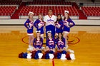 Caddo Hills Indians Co-ed Varsity Cheer Fall 17-18 team photo.