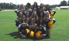 Salem Greyhounds Co-ed Varsity Cheer Fall 17-18 team photo.