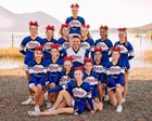 Lower Lake Trojans Co-ed Varsity Cheer Fall 17-18 team photo.