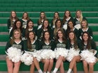 Greene County Tech Golden Eagles Co-ed Varsity Cheer Fall 17-18 team photo.