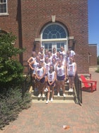 Mayflower Eagles Co-ed Varsity Cheer Fall 17-18 team photo.