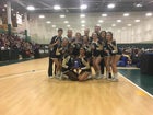 Pine Bush Bushmen Co-ed Varsity Cheer Fall 17-18 team photo.