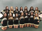 Pottsville Apaches Co-ed Varsity Cheer Fall 17-18 team photo.