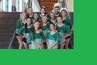Genoa Central Dragons Co-ed Varsity Cheer Fall 17-18 team photo.