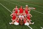 Glen Rose Beavers Co-ed Varsity Cheer Fall 17-18 team photo.