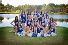 Parkers Chapel Trojans Co-ed Varsity Cheer Fall 17-18 team photo.