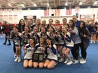 Hauppauge Eagles Co-ed Varsity Cheer Fall 20-21 team photo.