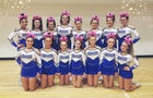 Shaker Bison Co-ed Varsity Cheer Fall 20-21 team photo.