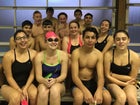 Highland Hornets Boys Varsity Swimming Winter 17-18 team photo.
