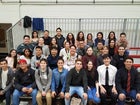 Atrisco Heritage Academy Jaguars Boys Varsity Swimming Winter 17-18 team photo.