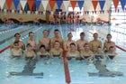 Cedar Reds Boys Varsity Swimming Winter 17-18 team photo.