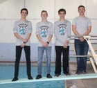 Del Norte Knights Boys Varsity Swimming Winter 17-18 team photo.