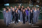 Clovis Wildcats Girls Varsity Swimming Winter 19-20 team photo.