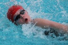 Paris Eagles Girls Varsity Swimming Winter 19-20 team photo.