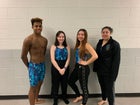 Capital Jaguars Girls Varsity Swimming Winter 19-20 team photo.