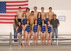 Los Lunas Tigers Girls Varsity Swimming Winter 19-20 team photo.