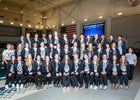 Central Tigers Girls Varsity Swimming Winter 19-20 team photo.