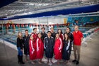 Rio Grande Ravens Girls Varsity Swimming Winter 19-20 team photo.