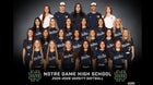 Notre Dame (SO) Knights Girls Varsity Softball Spring 25-26 team photo.