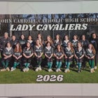 John Carroll Catholic The Cavaliers Girls Varsity Softball Spring 25-26 team photo.