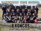 Davenport Broncos Girls Varsity Softball Spring 25-26 team photo.