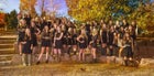 Chaparral Wolverines Girls Varsity Swimming Winter 16-17 team photo.