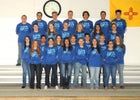 Los Lunas Tigers Girls Varsity Swimming Winter 16-17 team photo.