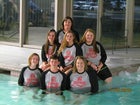 Marmaduke Greyhounds Girls Varsity Swimming Winter 16-17 team photo.