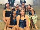 Del Norte Knights Girls Varsity Swimming Winter 16-17 team photo.