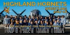 Highland Hornets Boys Varsity Wrestling Winter 17-18 team photo.