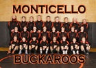 Monticello Buckaroo Boys Varsity Wrestling Winter 17-18 team photo.