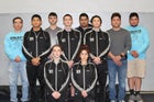 Organ Mountain Knights Boys Varsity Wrestling Winter 17-18 team photo.