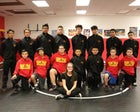 Espanola Valley Sundevils Boys Varsity Wrestling Winter 17-18 team photo.