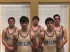 Shiloh Christian Saints Boys Varsity Wrestling Winter 17-18 team photo.