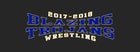 Bloom Blazing Trojan Boys Varsity Wrestling Winter 17-18 team photo.
