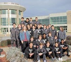 Benton Panthers Boys Varsity Wrestling Winter 17-18 team photo.