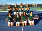 Mayfield Trojans Girls Varsity Tennis Spring 16-17 team photo.