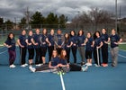 Silver Slvr Ftg Colts Girls Varsity Tennis Spring 16-17 team photo.