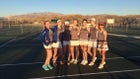 Bosque Bobcats Girls Varsity Tennis Spring 16-17 team photo.