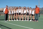 Eldorado Golden Eagles Girls Varsity Tennis Spring 16-17 team photo.