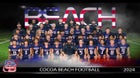 Cocoa Beach Minutemen Boys Varsity Football Fall 24-25 team photo.