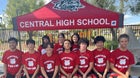 Central Bobcats Girls Varsity Swimming Fall 25-26 team photo.