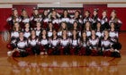 Grants Pirates Co-ed Varsity Cheer Winter 16-17 team photo.