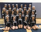 Piedra Vista Panthers Co-ed Varsity Cheer Winter 16-17 team photo.