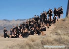 Albuquerque Bulldogs Co-ed Varsity Cheer Winter 16-17 team photo.