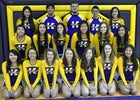 Kirtland Central Broncos Co-ed Varsity Cheer Winter 16-17 team photo.